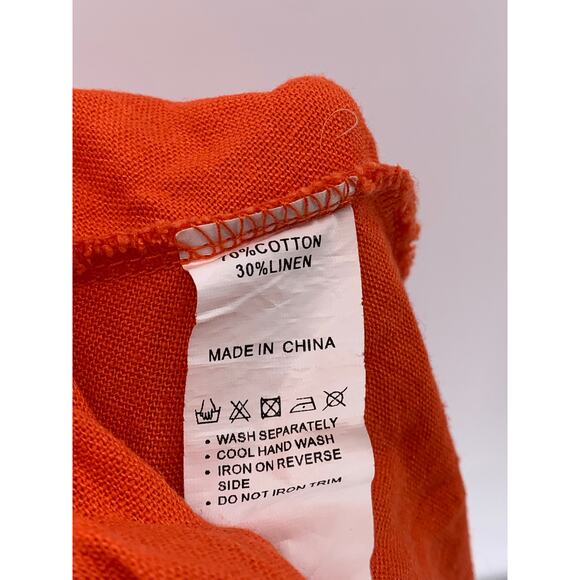 PINK DIAMOND Women's Orange Twist-Knot Cutout Strapless Maxi Dress SZ S - Picture 10 of 10